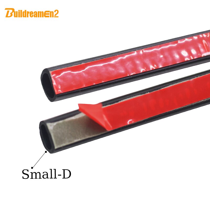 Buildreamen2 1000 CM 400 "D Vorm Afdichting Strip Afdichting Lawaaibeheersing Trim Vervanging Voor Truck SUV Auto Motor Deur achterklep