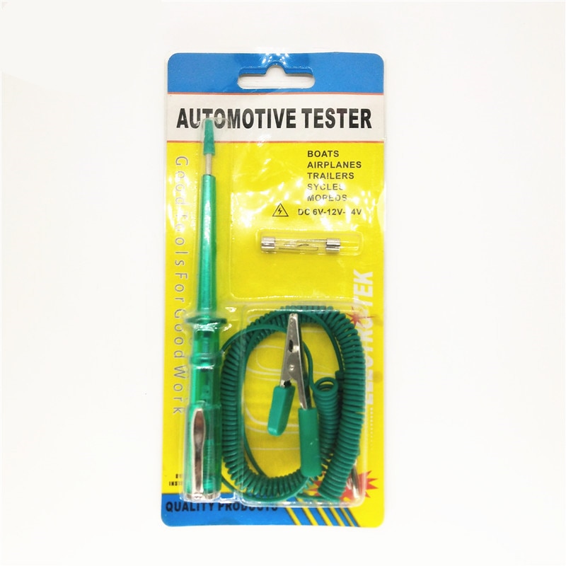 Probador de circuito de voltaje de coche, herramienta de diagnóstico para 6V/12V/24V DC, sistema de sonda, luz de prueba de continuidad, nueva