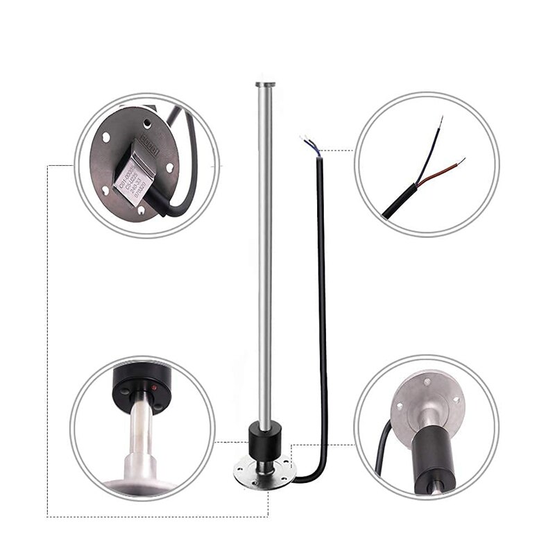 0-190 OHM Fuel Tank Oil Level Indicator Fuel Gauge Digital Fuel Gauge for Ship Truck Car