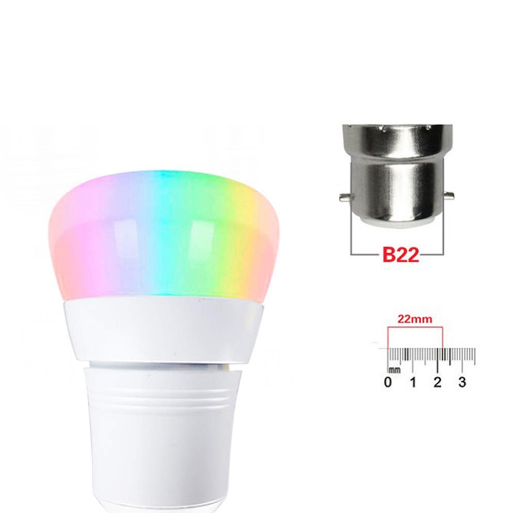 WiFi Bulb RGB Smart Light 15W Remote Mobile Phone Control Smart Bulb Wireless Smart Home Automation Lamp For Alexa Google Home: B22