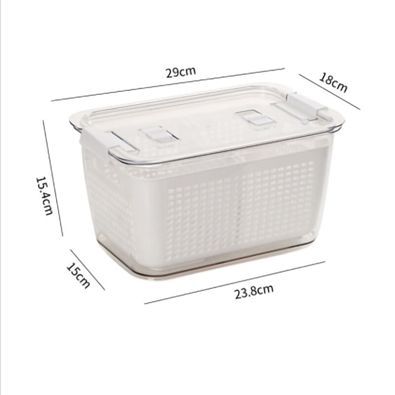 Fresh Produce Storage Containers Fridge Drip Basket Produce Saver Refrigerator Storage Basket Set Fresh Vegetable Fruit: type4
