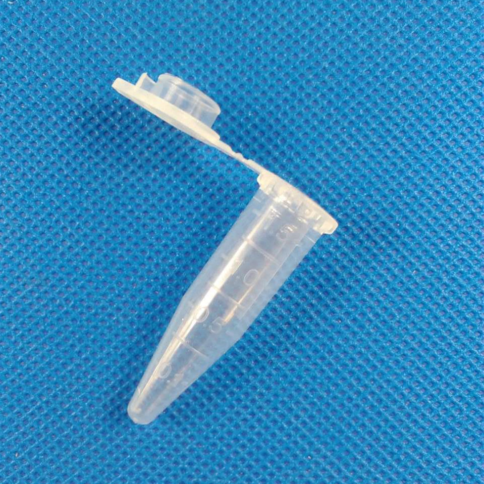 200pcs/lot 1.5ml Clear Plastic Centrifuge Tubes with snap cap Sharp bottom sample vials High temperature sterilization
