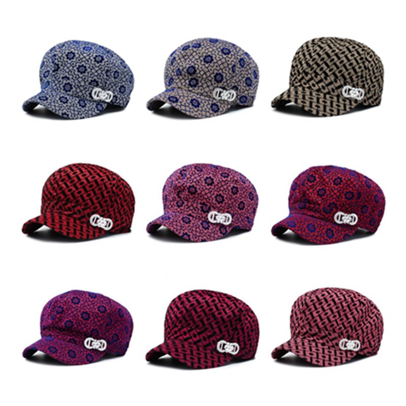 Siloqin dame newsboy caps høst dame lue snapback cap kvinne trend hip hop cap sløyfe rutete solhatt
