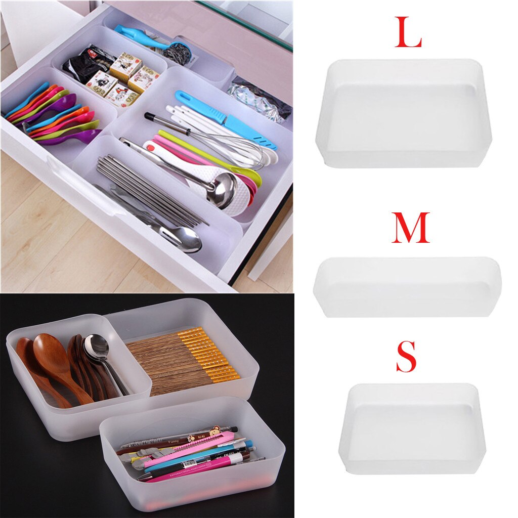 Top Selling Product Verstelbare Lade Keuken Bestek Divider Case Make Storage Box Thuis Organisator: S 