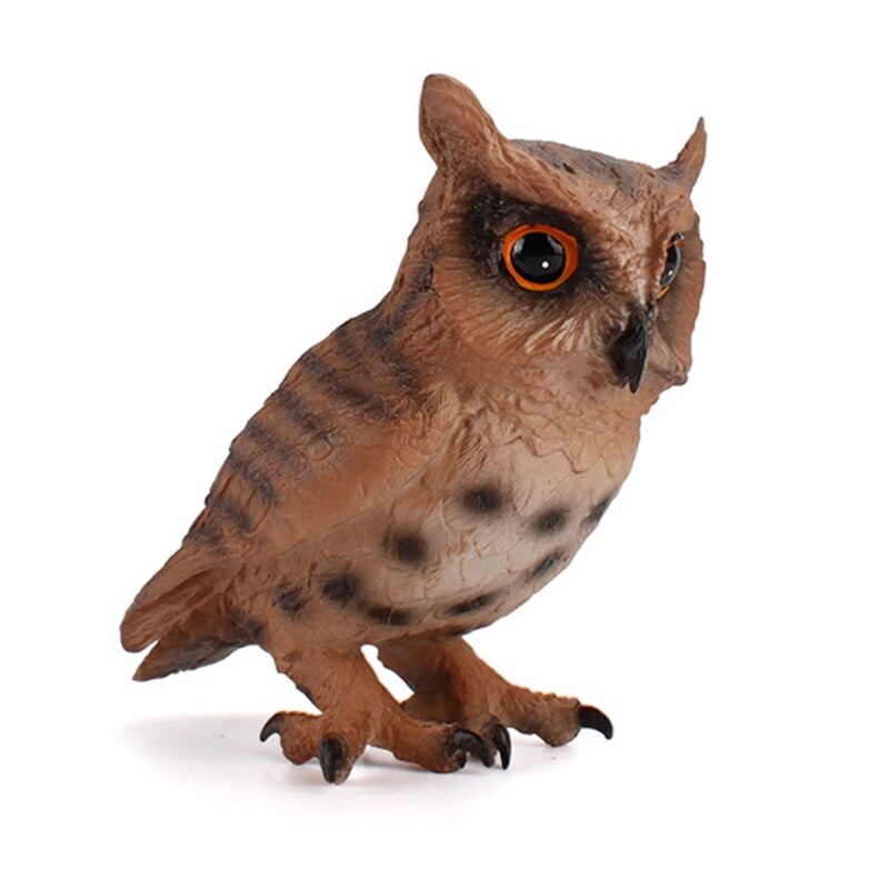 Simulated Bald Eagle Owl Model Realistic Bird Figurines Action Figure for Collection Science Educational Children Kids DXAD