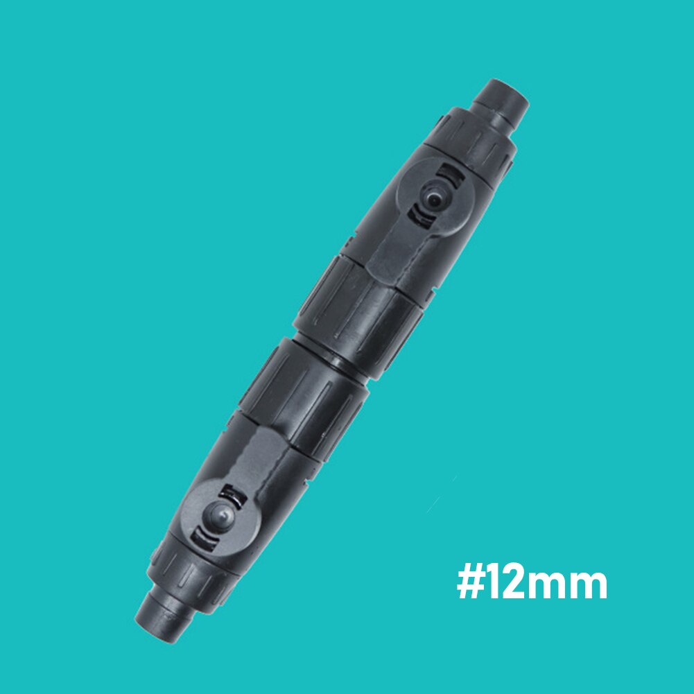 Conector de liberación rápida de doble grifo para acuario, válvula de Control de agua para peces, manguera, accesorios para pecera, 12mm/16mm: 12mm