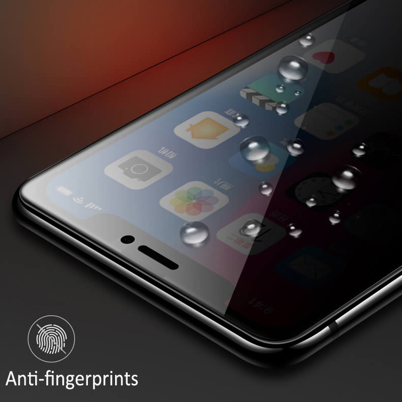Anti-spion zwart glas voor iPhone 12 11 14 13 Pro Max Mini 6 6S SE schermbeschermer voor iPhone XR X XS max 7 8 Plus privacyglas