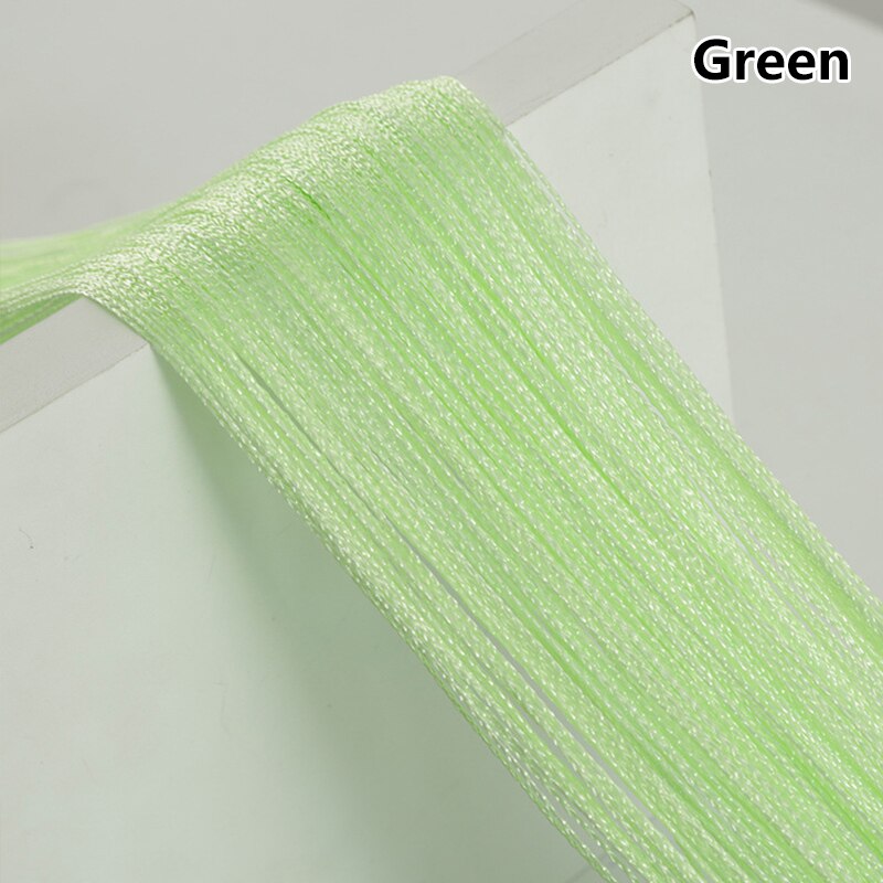 100CM X 200CM Solid Color Curtains Thread Line Curtains For Living Room Door Wall Window Panel Tassel Curtain Home Decoration: 9