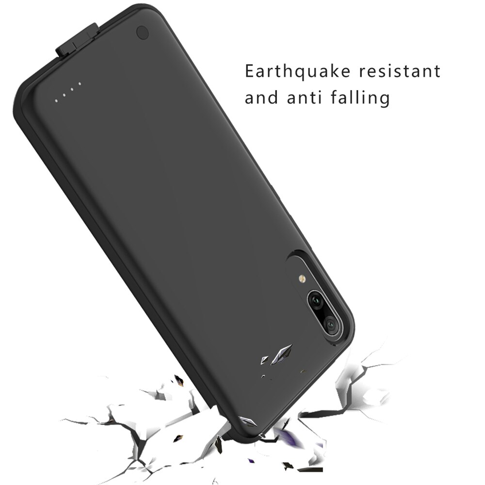 ZKFYS Ultra Thin Fast Charger Battery Cover for Huawei Enjoy 9 6500mAh Portable Back Clip Battery Charger Case