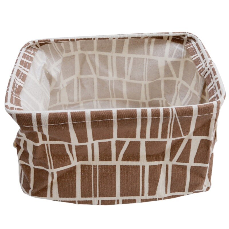 Canvas Printing Cotton Linen Hanging Storage Bag 5 Pockets Wall Mounted Wardrobe Hang Bag Wall Pouch Cosmetic Toys Organizer: 972530