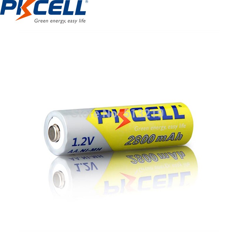 8PCS PKCELL AA battery 1.2v 2600~2800mah NIMH rechargeable aa batteries and 2PC battery box holder cases for AA/AAA battery