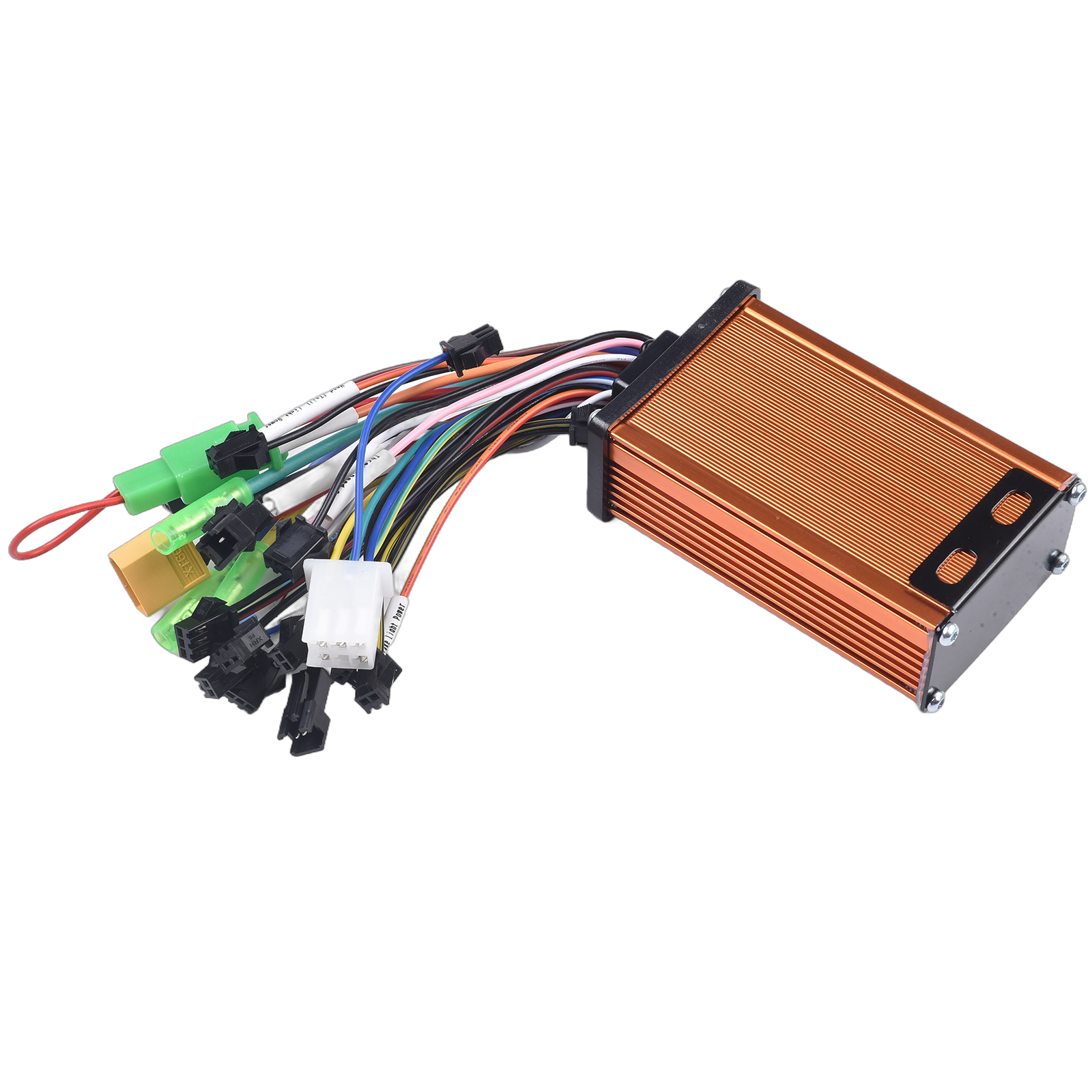 Controlador de bicicleta eléctrica de 36/48/52V, 350W, controladores sin escobillas de onda sinusoidal de 350W con línea de faro, accesorios para patinete eléctrico