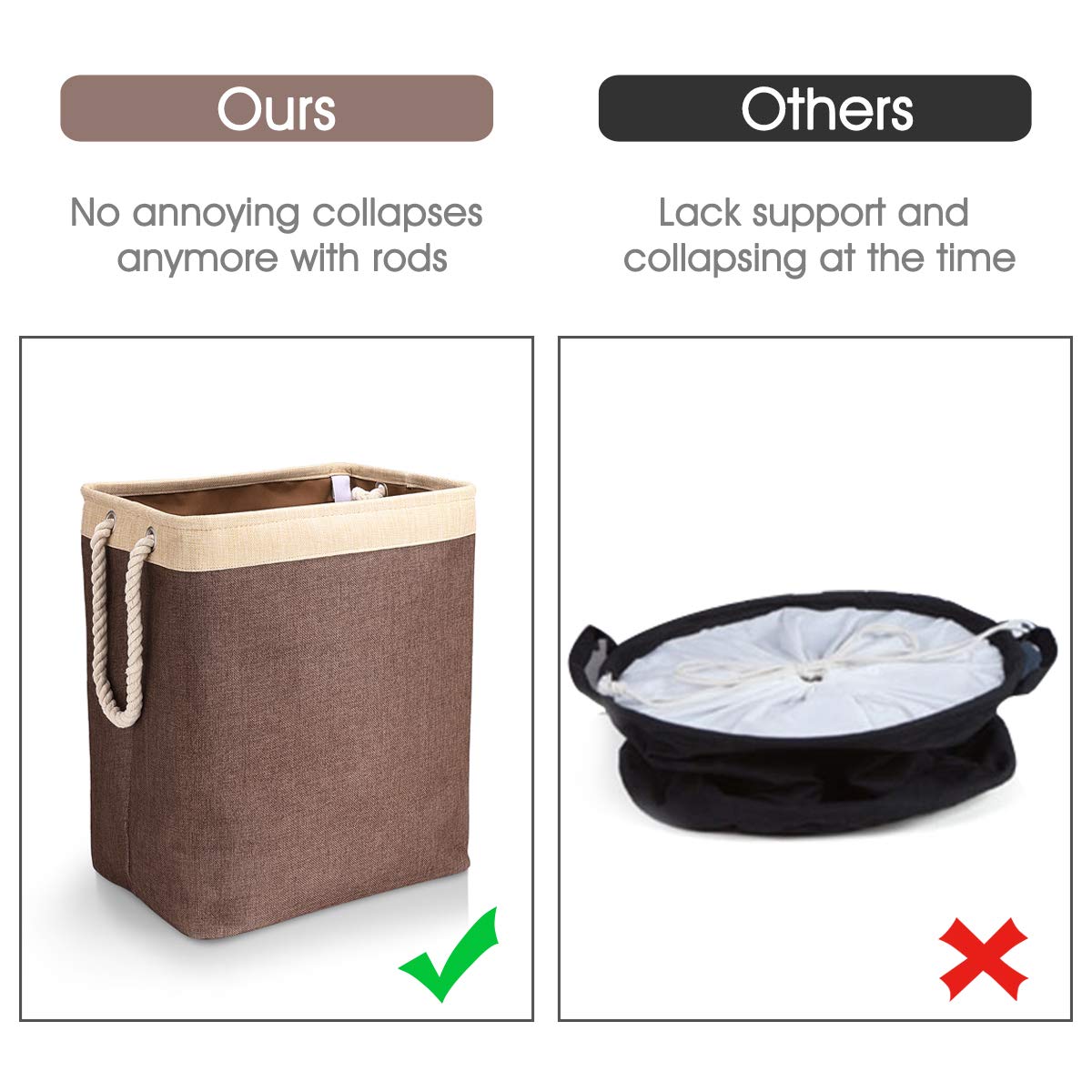 Large Capacity Laundry Basket Square Storage Bucket Foldable Laundry Basket for Bedding Clothing Toys Books Storage Box Linen