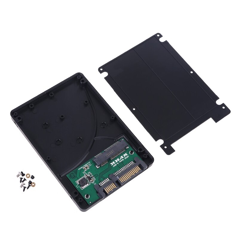 7mm mSATA SSD à 2.5 pouces SATA adaptateur boîtier convertisseur plastique boîtier de disque dur boîtier de disque dur externe