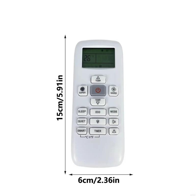 Q6RC Air Conditioning Remote Control for 370 RCH-RUY-0 Air Conditioner Replacement Remote Controller Accessories