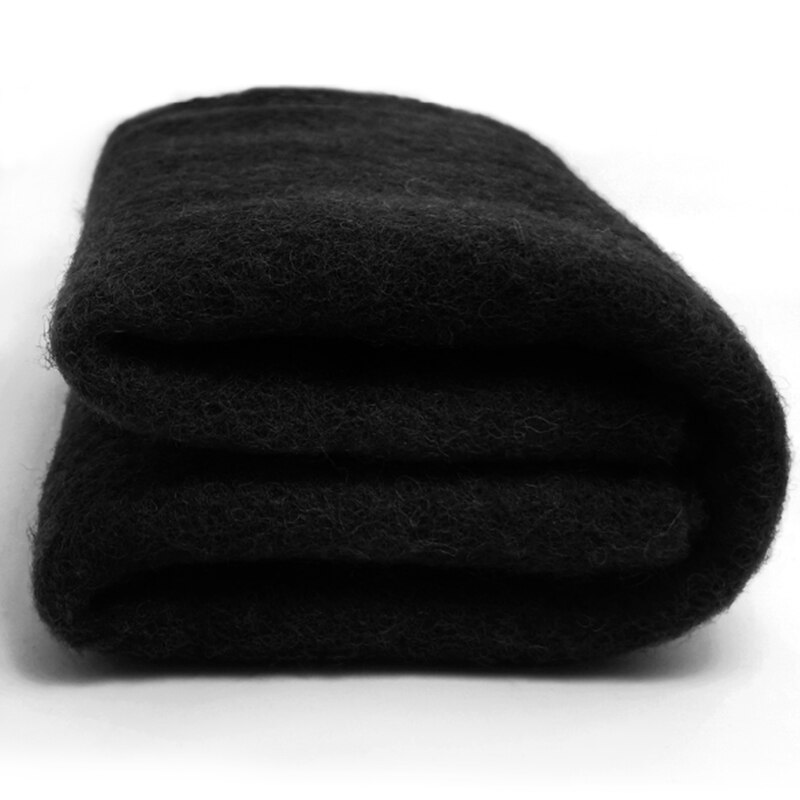 wool Batt /semi-felting wool for needle felt, felting needle ,Spinning fiber, Photo props Black