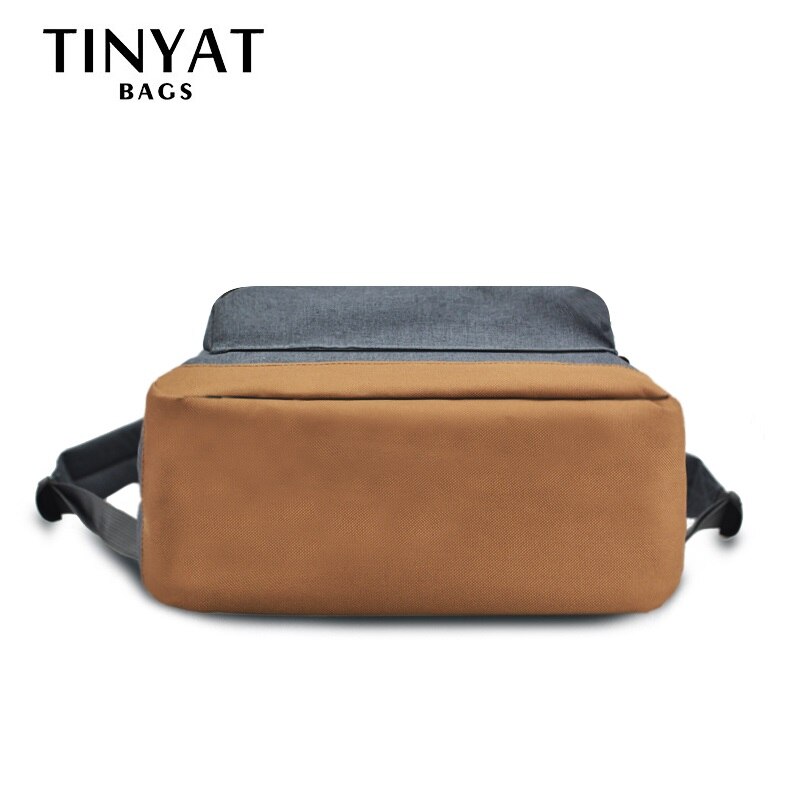 Tinyat Mannen 15 Inch Laptop Rugzakken Computer Mannelijke School Rugzakken Rugzakken Leisure Voor Tiener Reizen Schouder Mochila Grijs