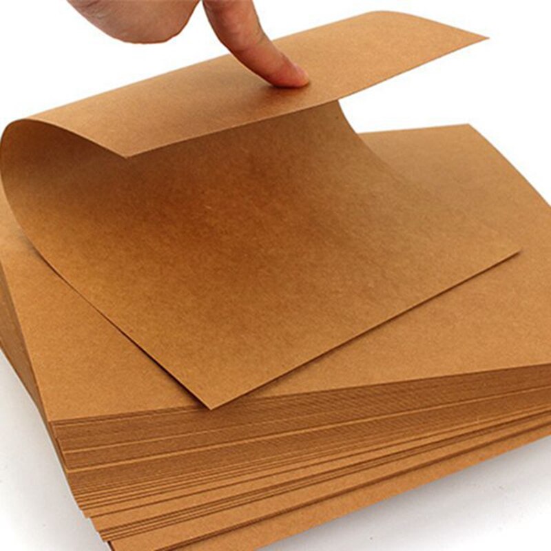 8K Kraft Paper 150G 100 Sheets A4 Kraft Paper DIY Handmade Kraft Cardboard