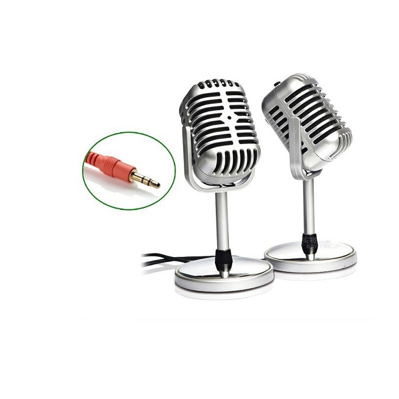 Classical Vintage Retro Condenser PC Laptop Studio Gooseneck Microphone MIC