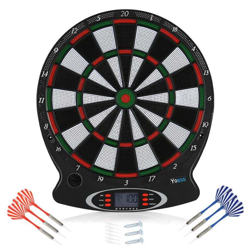 1pc Electronic Dartboard Electronic Hanging Dartboard LCD Scoring Indicator Dart Game With 6pcs Darts Indoor Games