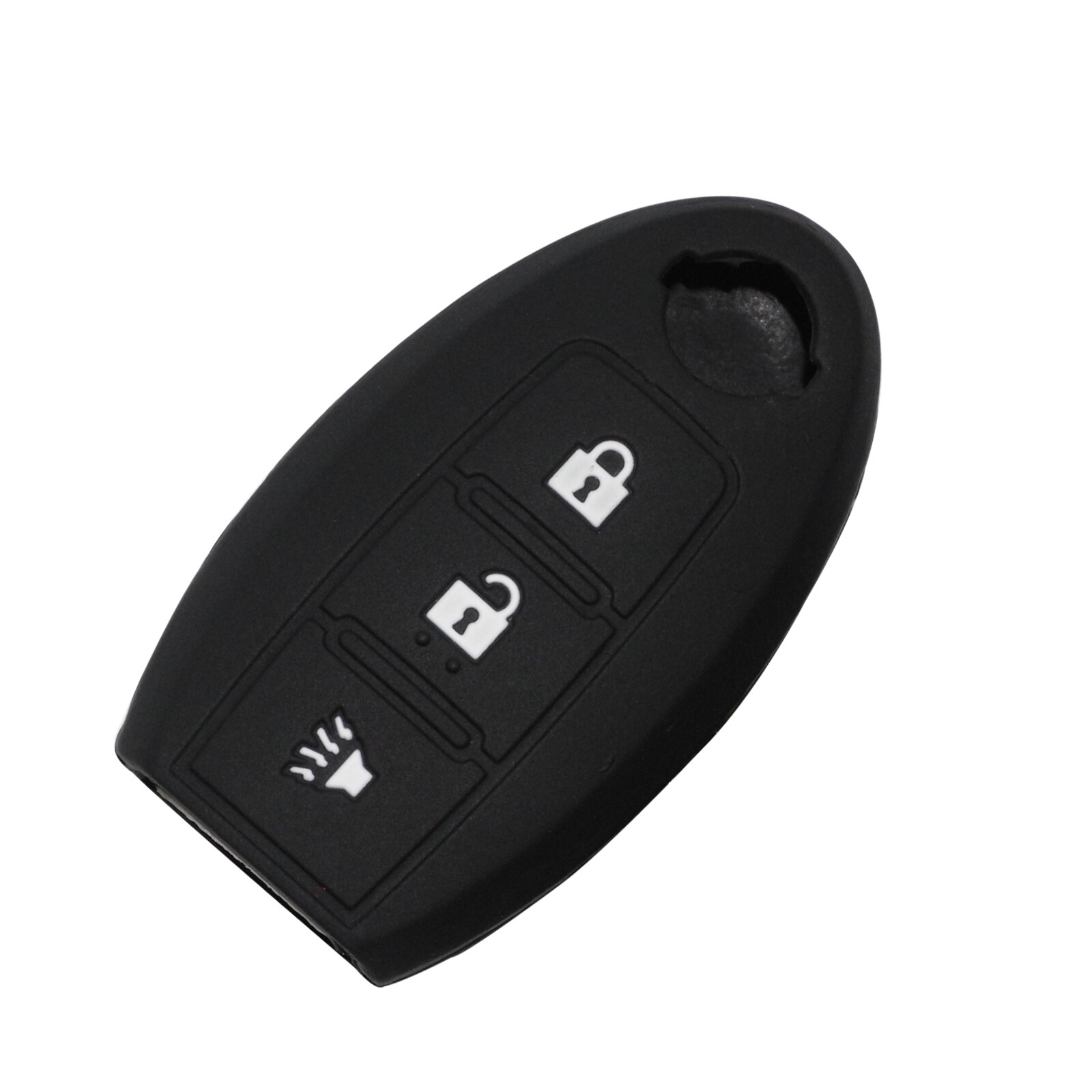 Siliconen hoesje voor afstandsbediening autosleutel voor nissan maxima altima teana tiida sylphy sunny x-trail 3 knoppen smart