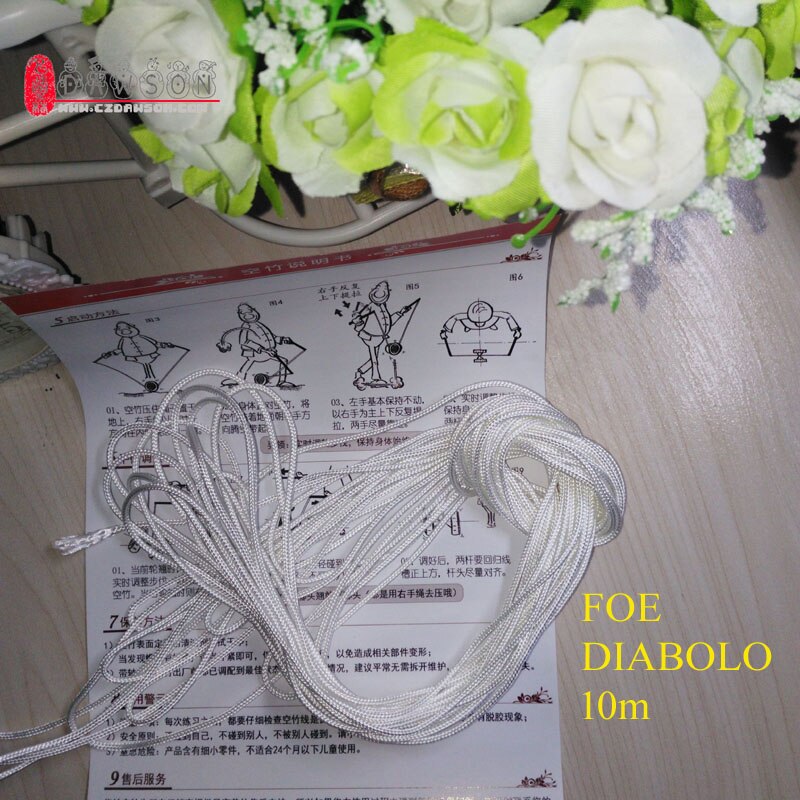 Touw, Koord, Strings Voor Diabolo Chinese Yoyo Kongzhu 10M/20M Lengte Gebonden Aan Handsticks