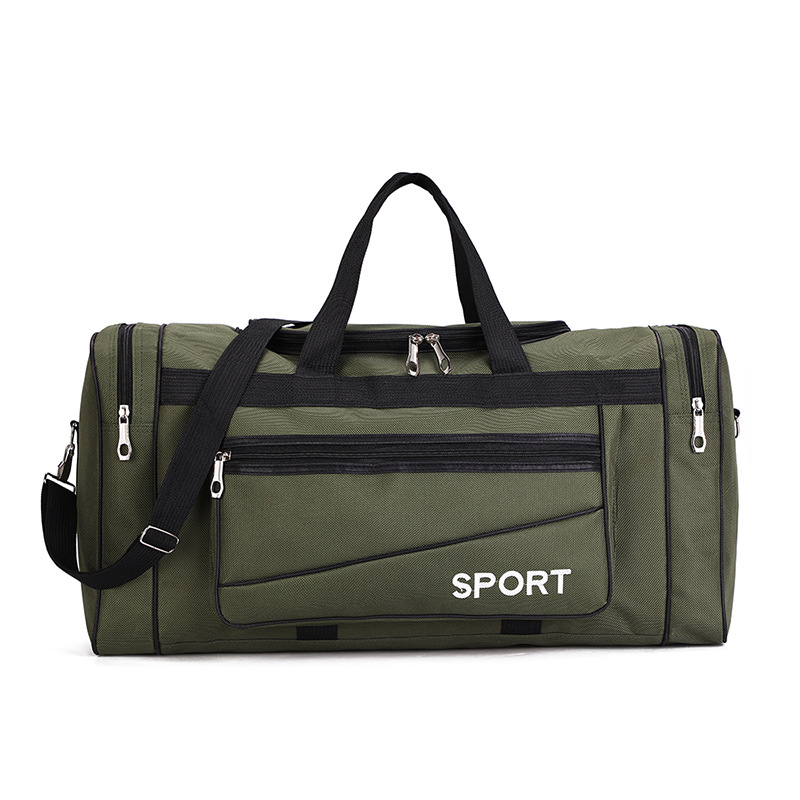 Oxford Casual Duffle Bag Waterproof Men's Travel Bags Weekend Multi-pocket Large Carry On Luggage Bag For Male Travelling XA131K: Army Green