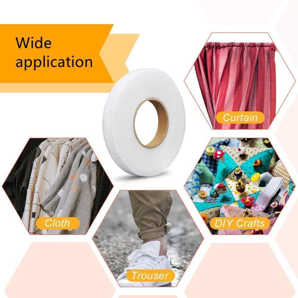 White Double Sided Sewing Accessory Adhesive Tape Cloth 1pc Non-woven Interlining Fusible Tape Fabric Apparel Interlining A7U9