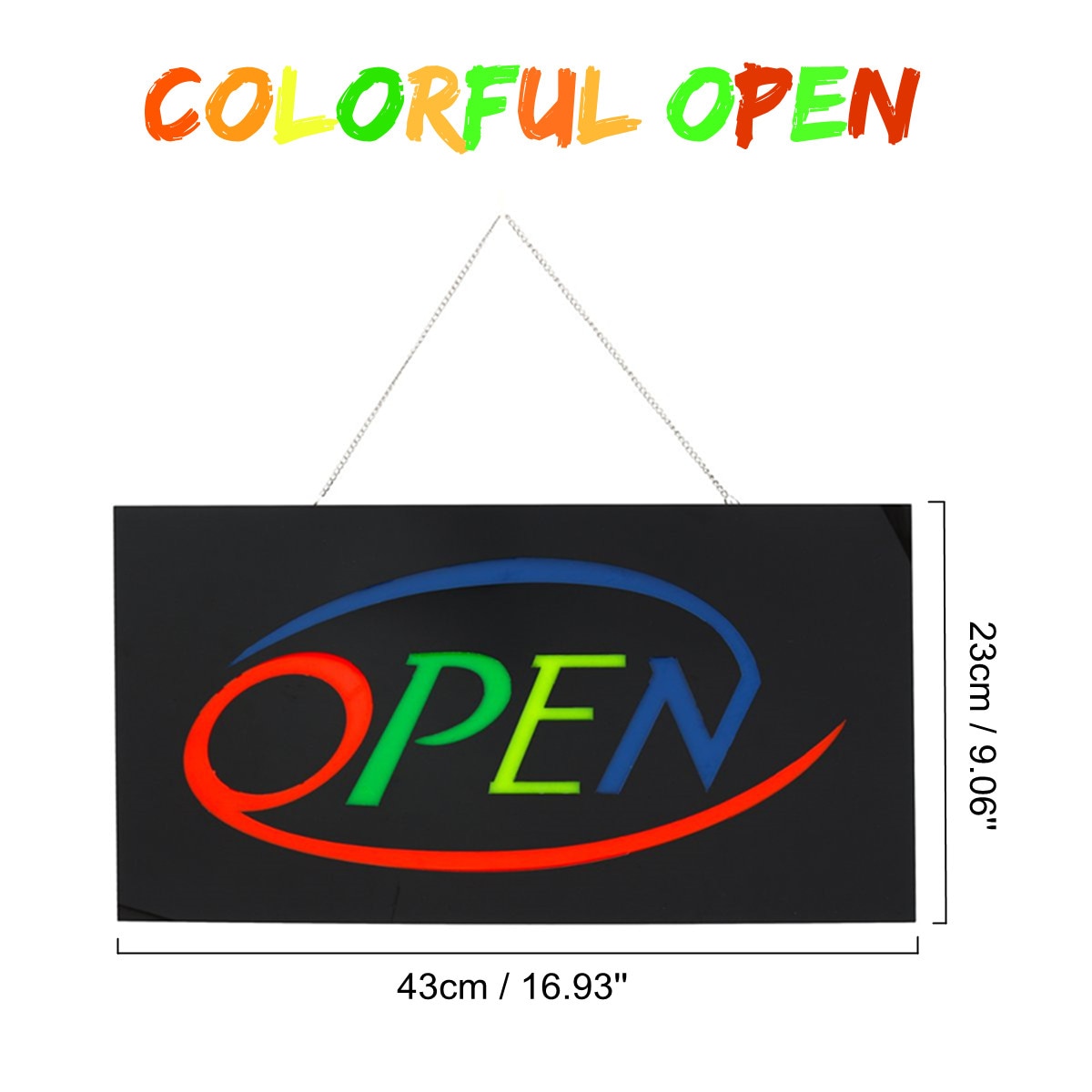 OPEN LED Neon Sign Bar Shop Business Display Studio Window Hanging Light Visual Artworks LED Board Decor Crafts Neon Light Sign