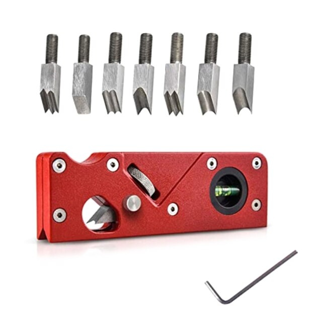 Chamfer Plane for Wood, Metal Woodworking Edge Corner Plane Flattening Tool, Woodwork Hand Planer 19QB: 1