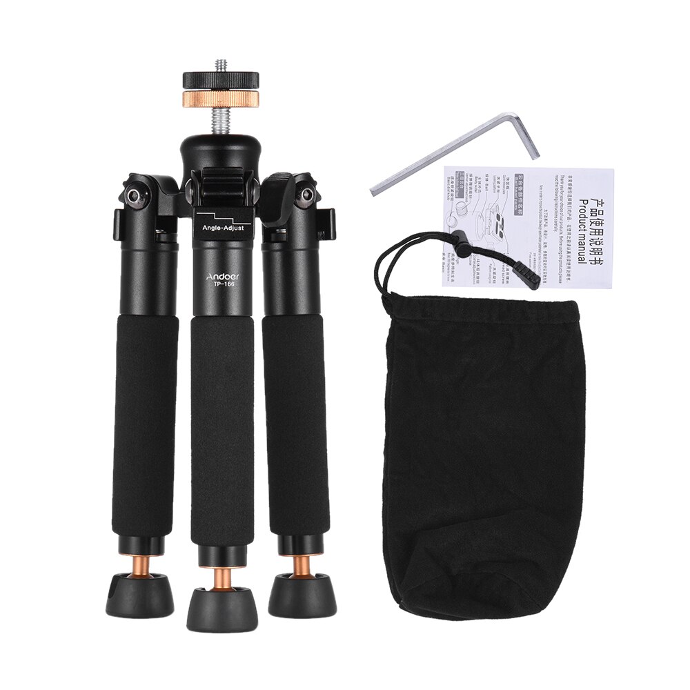 Andoer – Mini trépied en aluminium, monopode, stabilisateur pour appareil photo