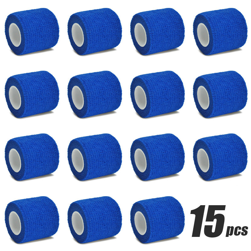Elastoplast-Bandage élastique auto-adhésif bleu pour le sport, bande ronde pour le soutien du genou, rinçage des doigts, l'hypothèse et épaule, multiple, 4.8m: L / Or