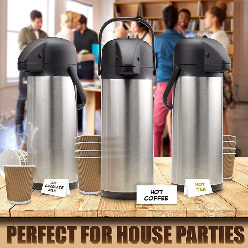Airpot &amp; Cold Drink Dispenser, Coffee Dispenser, Stainless Steel Thermos Urn