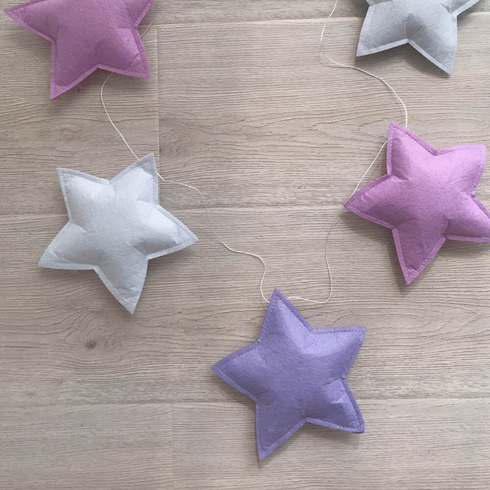 Babykamer Decor Star Bumper Nordic Ins Stijl Baby Wieg Muur Opknoping Decoratie Tent Fotografie Props Pasgeboren Baby Bumper: Stars-7