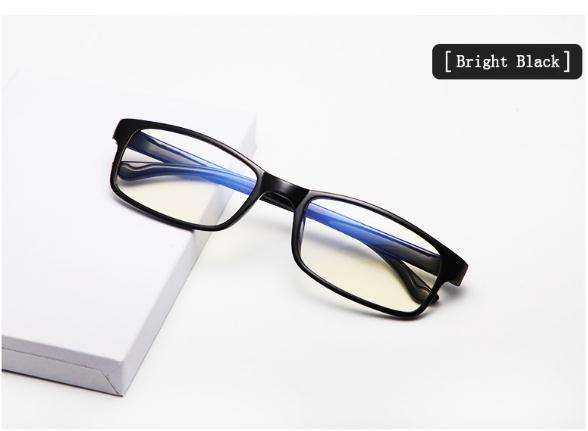 Square Women's Blue light blocking Glasses Black Men's Computer Gaming Eyeglasses Anti Radiation Vision protection R5: 1