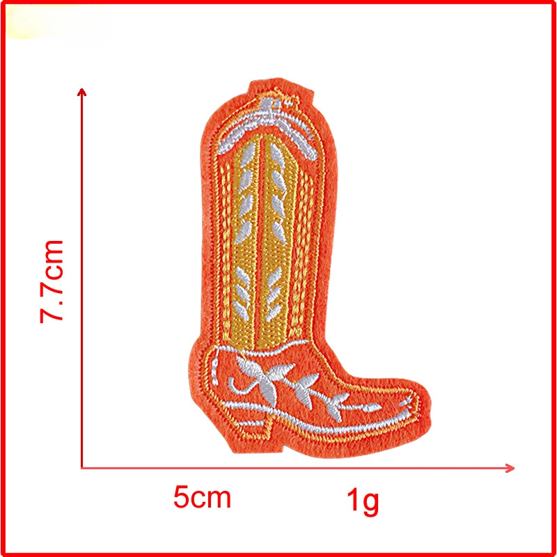 Boot Strijken Patch Embleem Kleding Jas Hoed Accessoires Badge Sticker Geborduurde Zon Cowboy Borduren Opstrijkpatches: Black Nickel