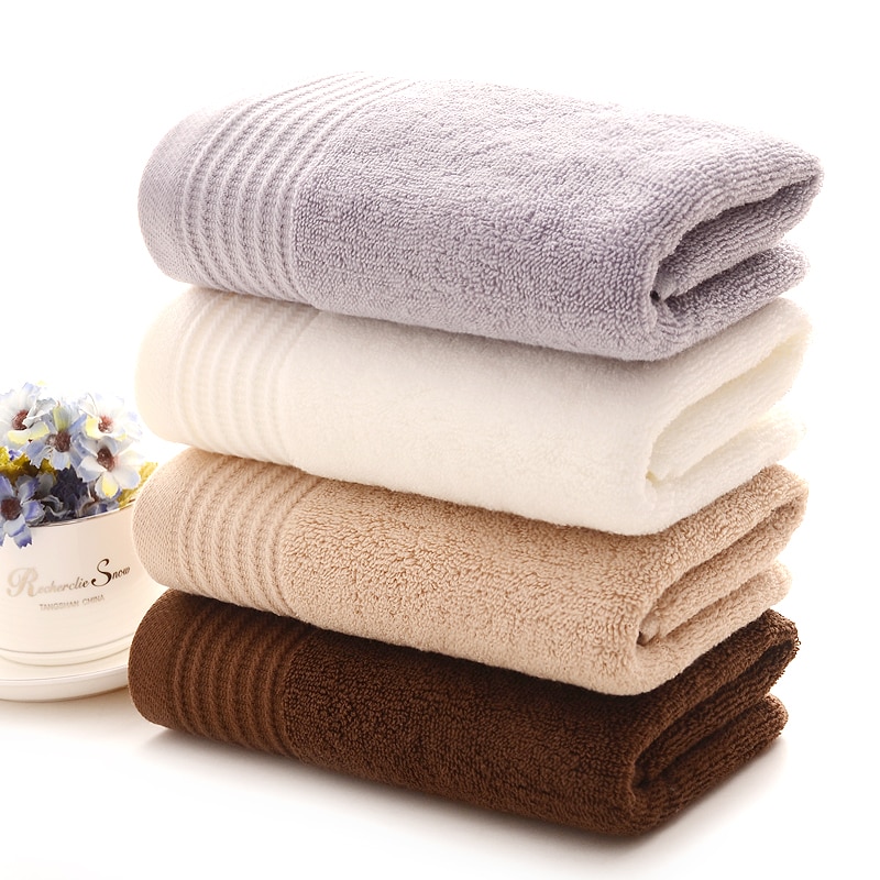 2 stks/set 34*74 cm 100% Katoen handdoeken zachte Effen Hand Gezicht goedkope handdoek handdoek set handdoeken asciugamani