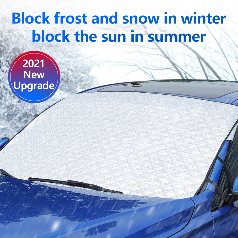 Aluminum Foil Automobile Sunshade Cover Car Windshield Snow Sun Shade Waterproof Protector Cover Car Front Windscreen Cover