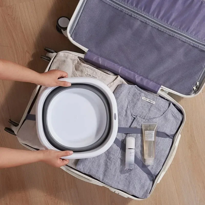 Lavabos portables en plastique, lavabos pliants, essentiels pour dortoir, seau pliable, lavabo, salle de bains, accessoires de cuisine