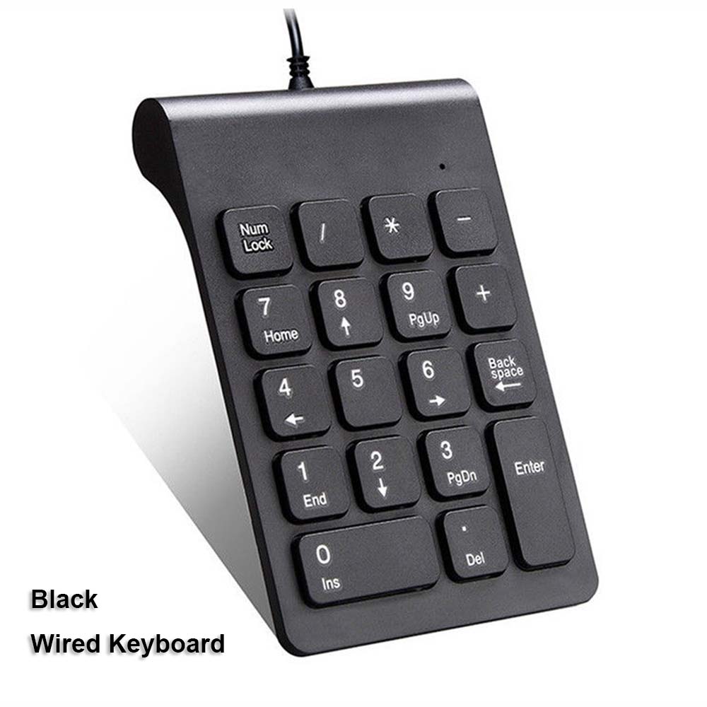 Portable Ultra-Thin Wireless 18 Keys Numeric Keypad Number Pad Digital Keyboard For Laptop PC Notebook Desktop: Olive