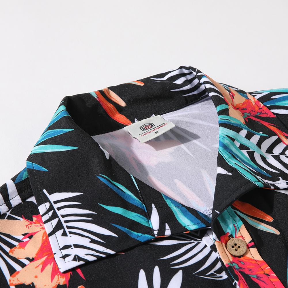 Hawaiiaanse Beachwear Korte Mouw Mannen Zomer Mode Afdrukken Plus Size Zomer Shirts Heren Tops Party Chemise