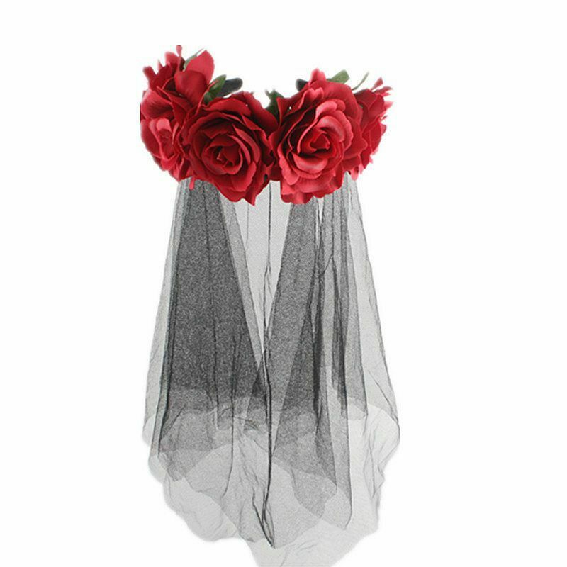 Rose Accessoires Dans Meisjes Halloween Dag Hoofddeksel Dode Bloem Kroon Festival Hoofdband Party Mexicaanse Dragen Vrouwelijke