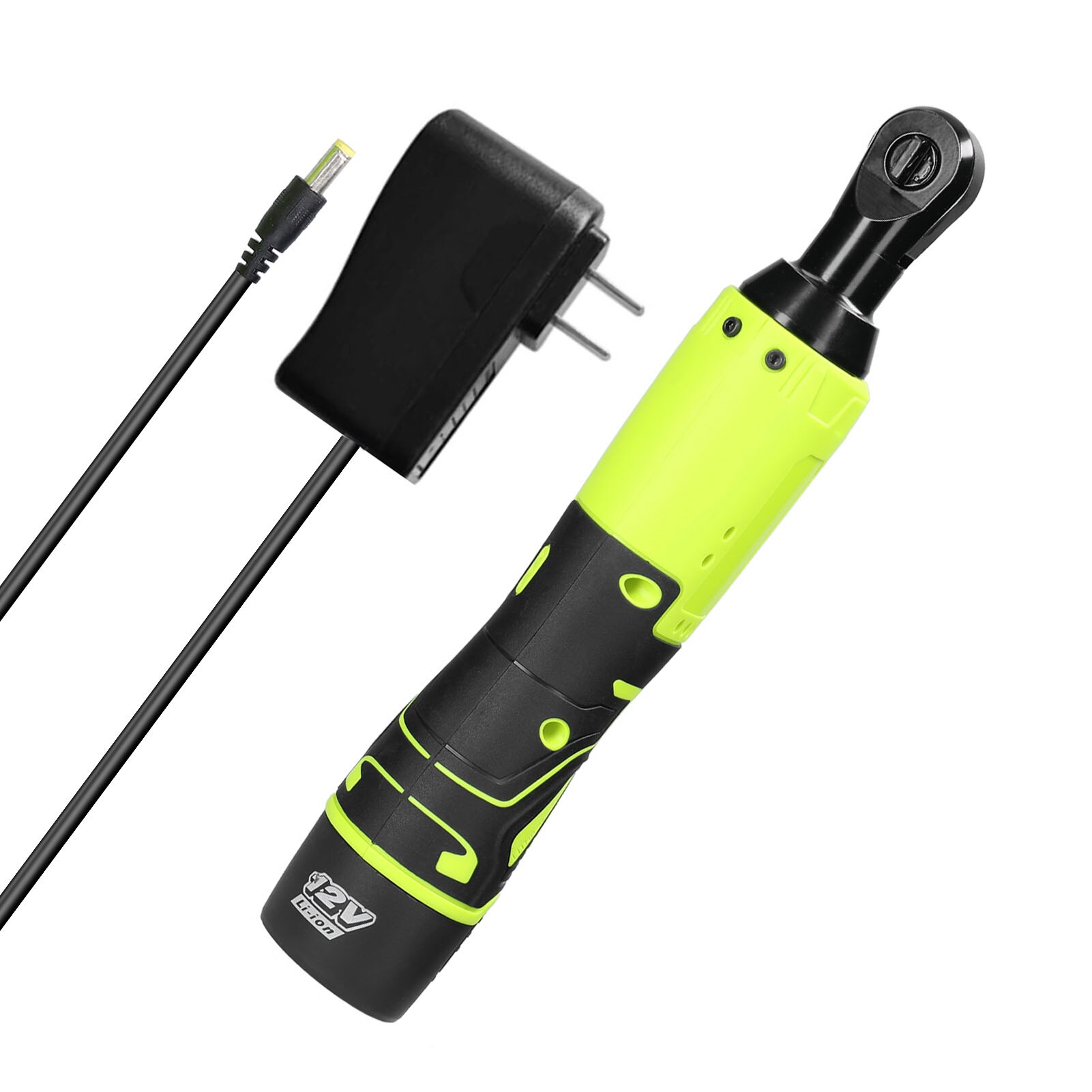 Multifunctional 12.0V Cordless Rechargeable Electric Wrench 3/8 Inch 90° Right Angle Ratchet Wrenches Handheld Driver Power Tool: 1pcs battery EU