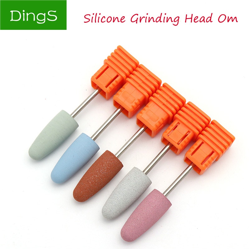 1pc Rubber Silicon Carbide Buffer Nail Drill Bits Cutter For Manicure Pedicure Machine Sander Drill Bit Polishing Electric Tool