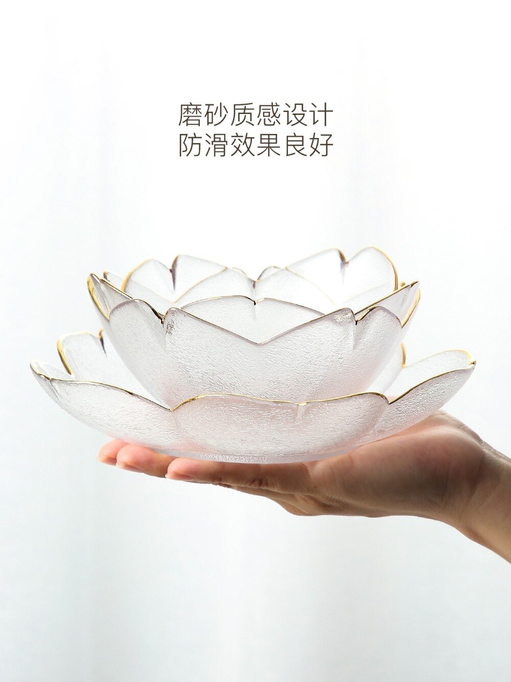 Cuenco de postre de Nido de Pájaro de phnum, cuenco de vidrio para el hogar , cuenco de ensalada de flor de cerezo japonés