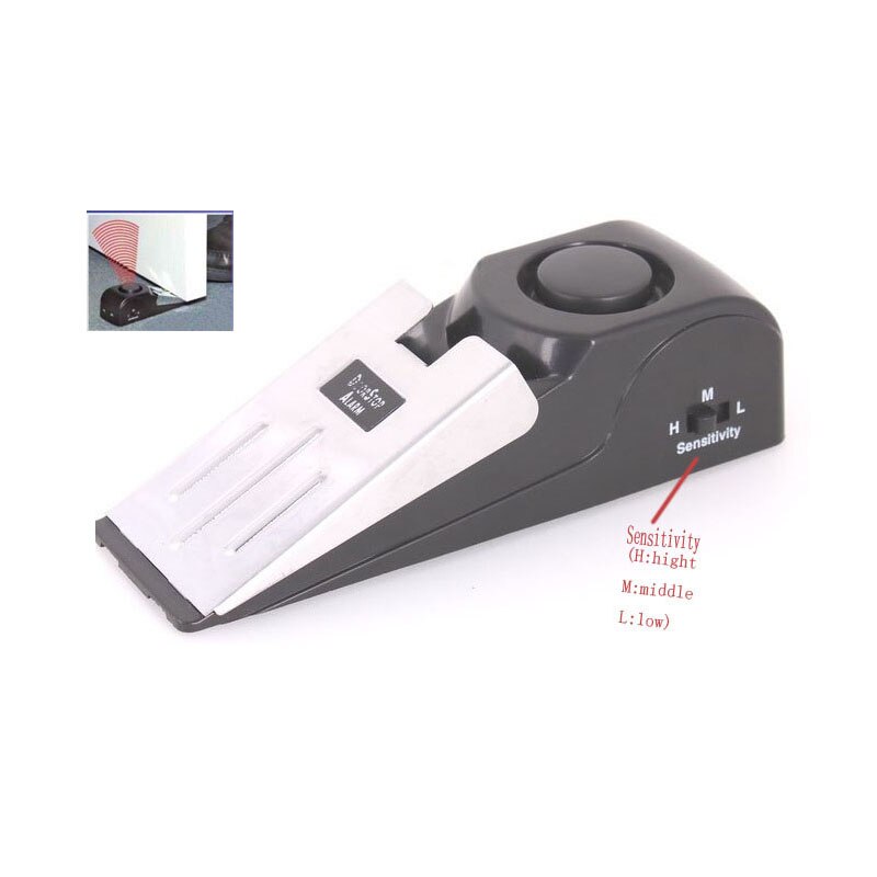 120 dB stop systeem Security Thuis Wigvormig Deur Stop Stopper Wekker Block Blokkeren Systerm