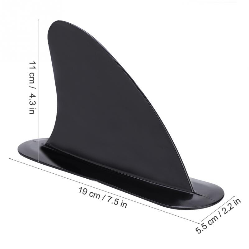 Durable Black PVC Surf Fin Stablizer Stand Up Paddle Surfboard Side Fins Integral Fins for Kayaks Canoes Rowing Boats