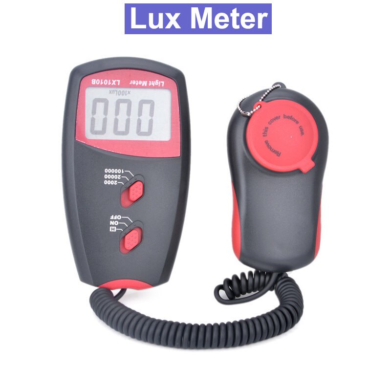 LX1010B Digitale Lcd 100,000 Lux Meter Photometer Luxmeter Lichtmeter