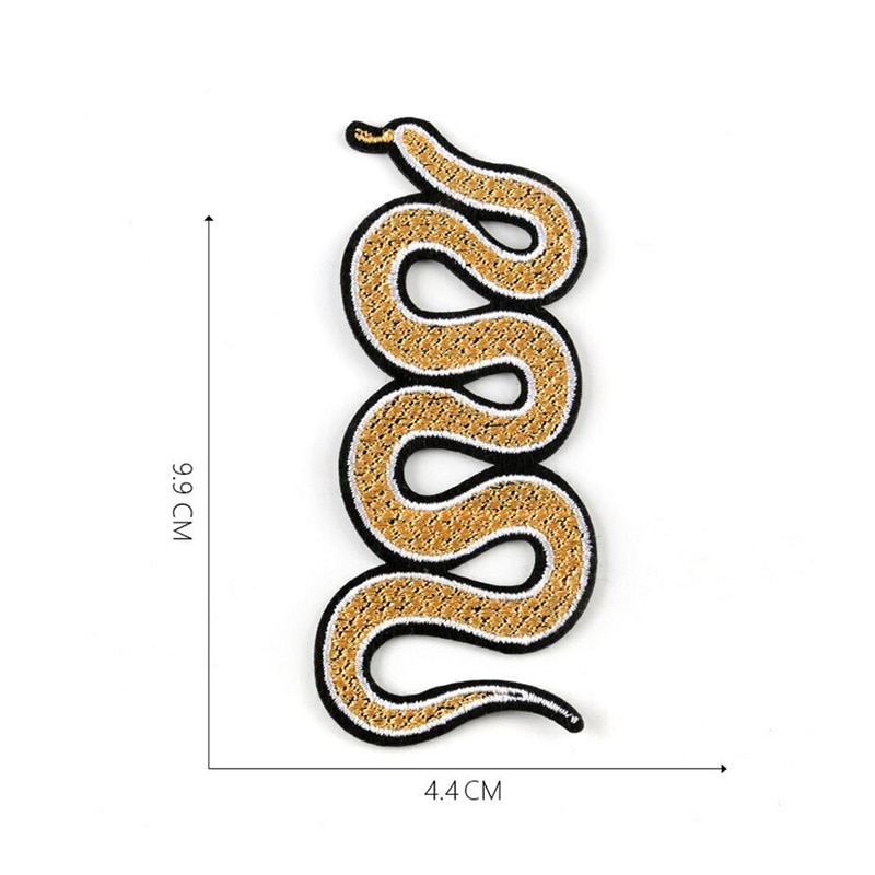 Big Snake Embroidery Patch DIY Patches For Clothing Applique Iron On Patches Sticker Badge DIY Apparel Accessories