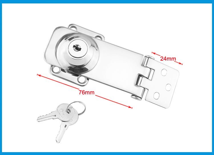 2PCS Marine Boat SS 304 Locking Hasp Safety Lock Hatch Cabinet Door Cabin Deck Locker Hatch Latch yacht accessories